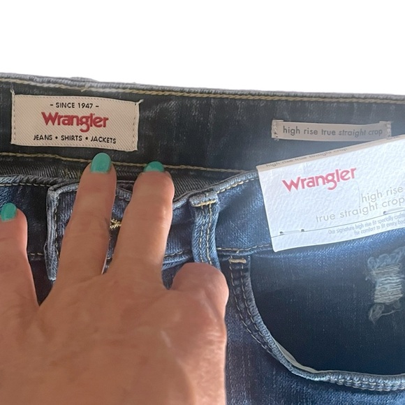 NWT Wrangler High Rise True Straight Crop Jeans Size 6/28 - Picture 4 of 7